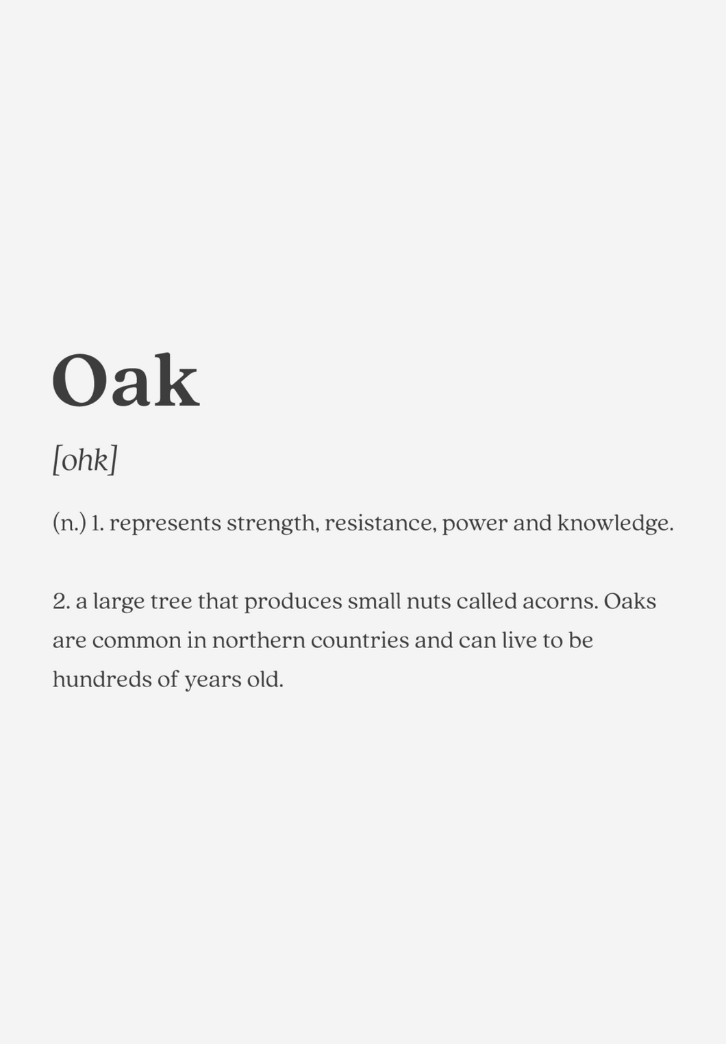 Oak | Willow Oak Collection